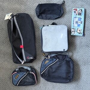 Black and Gray Toiletry Bag Collection
